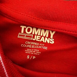 Tommy Jeans Red Cropped Fit Top